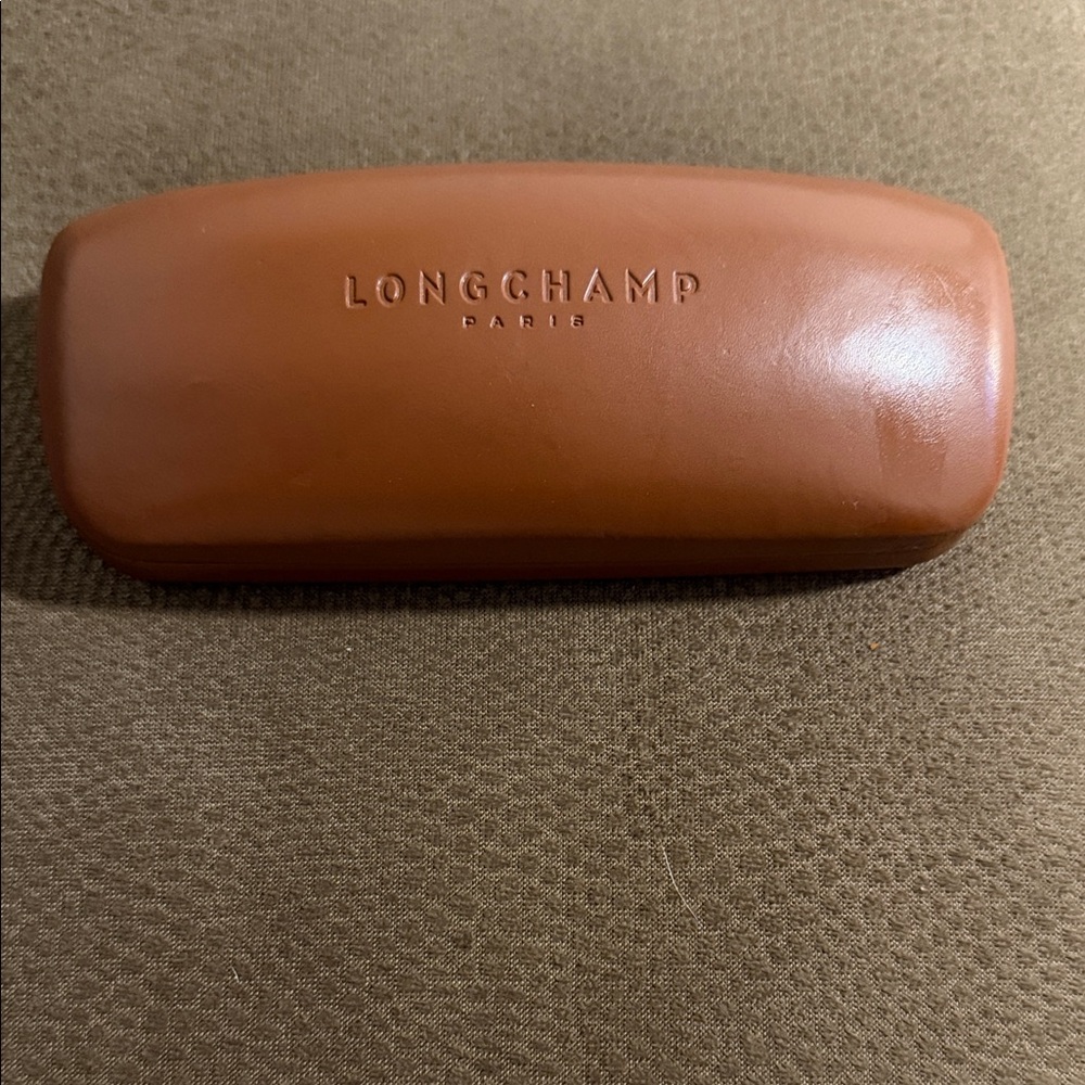 Longchamp Tan Eyeglass Case